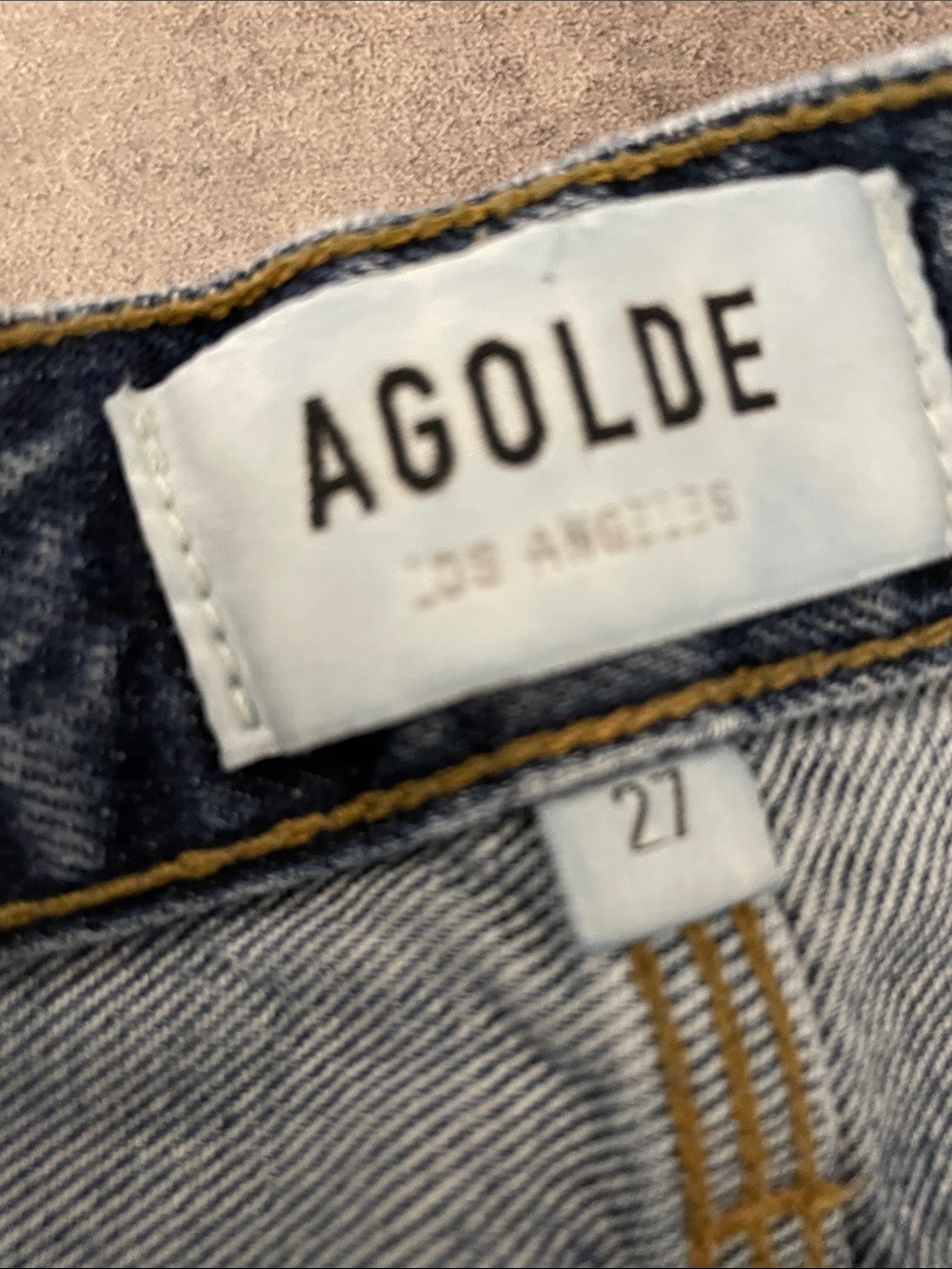 Agolde Wide-Leg Carpenter Jeans in Medium Blue - Picture 9 of 13